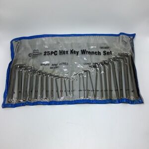 Cummins Industrial Tools 25 pc. Hex Key Wrench Set NO. 5147 Short & Long Arm